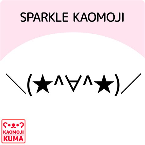 kaomoji sparkles